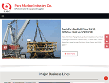 Tablet Screenshot of parsmarineco.com
